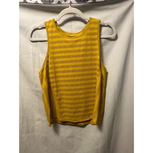 Lululemon Off and Running Tank In Honeycomb Cropped Size 4 - Picture 1 of 5